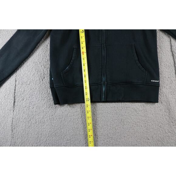 Kid Robot Hoodie Medium Black Triple Back Logo Full Zip - Picture 7 of 7